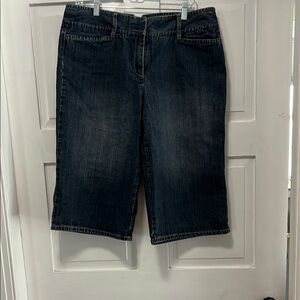 Women's Liz Claiborne Dark Blue Capris